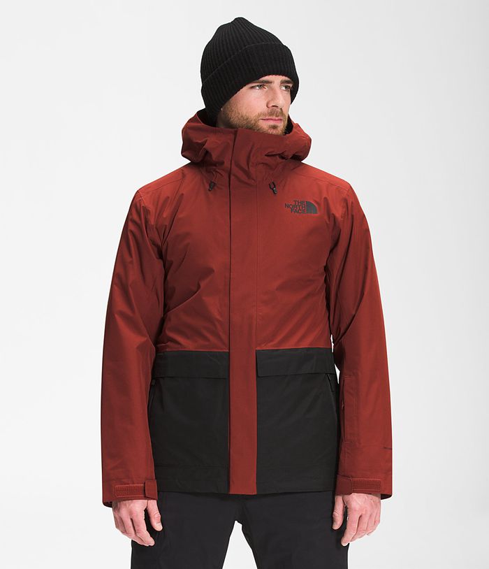 Casaca De Pluma The North Face Hombre Clement Triclimate® Rojas Oscuro - Peru 58309HUPD